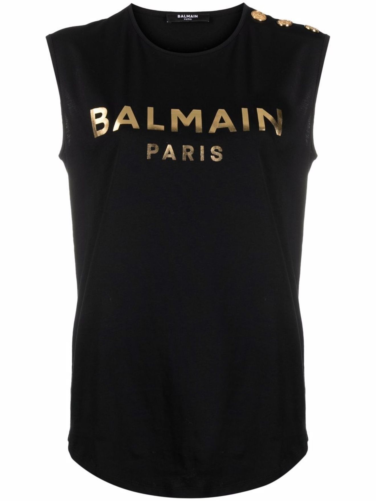 balmain t shirt sleeveless