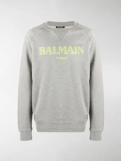 balmain sweatshirt grey
