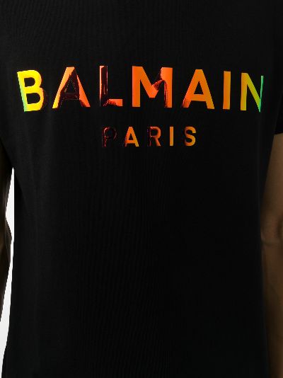 balmain hologram t shirt