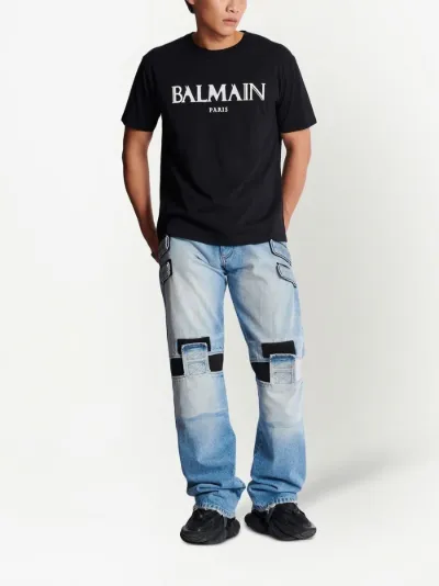 Balmain jeans hot sale t shirt