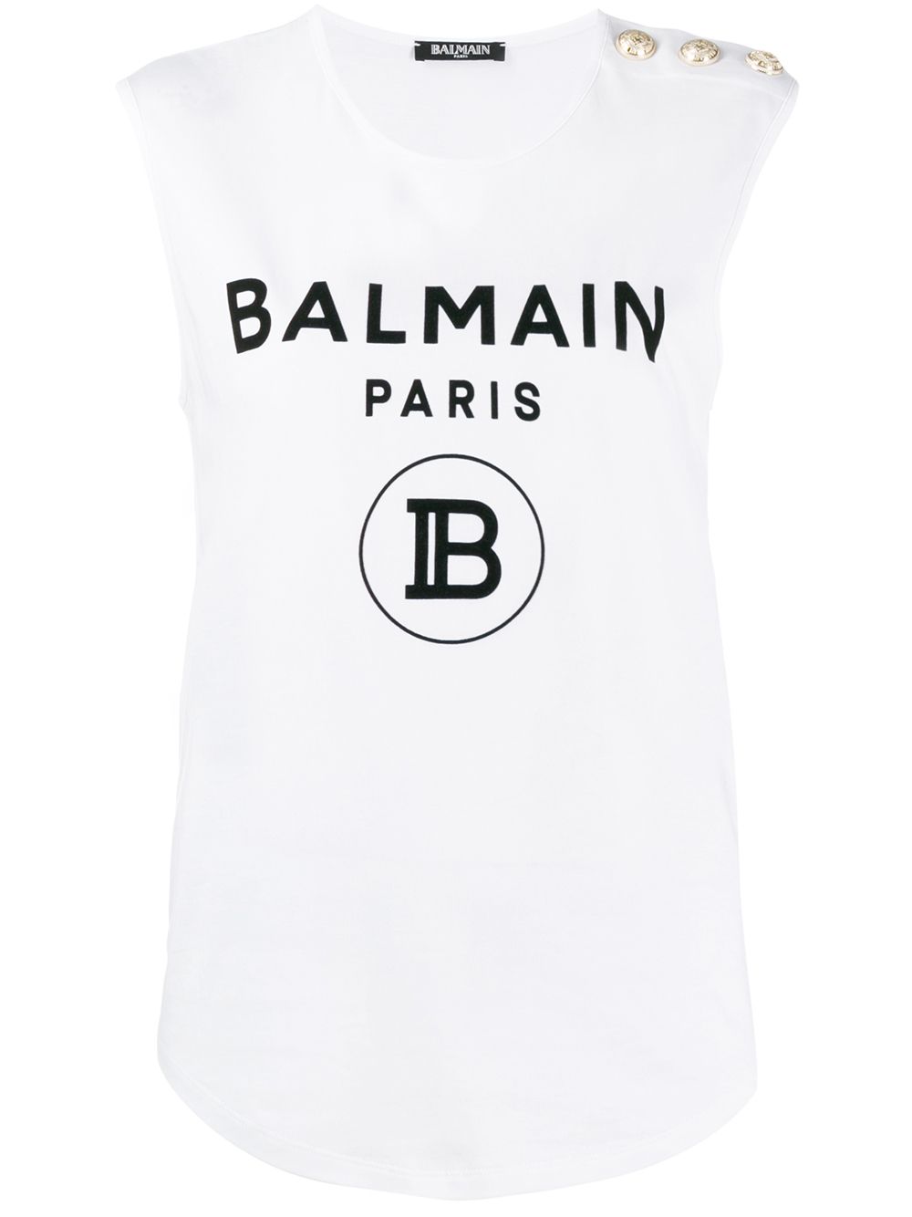 Balmain black discount vest top