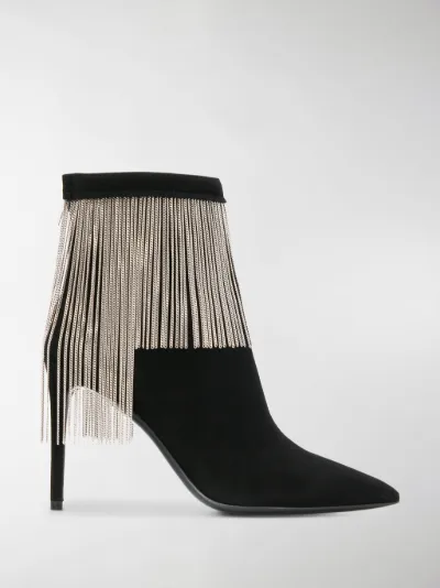 balmain suede boots