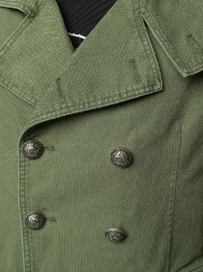 balmain military coat