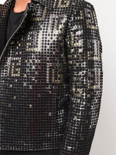 balmain monogram blazer