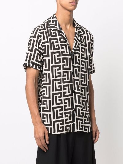 balmain monogram shirt