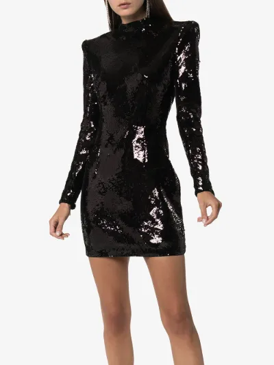 balmain sparkly dress