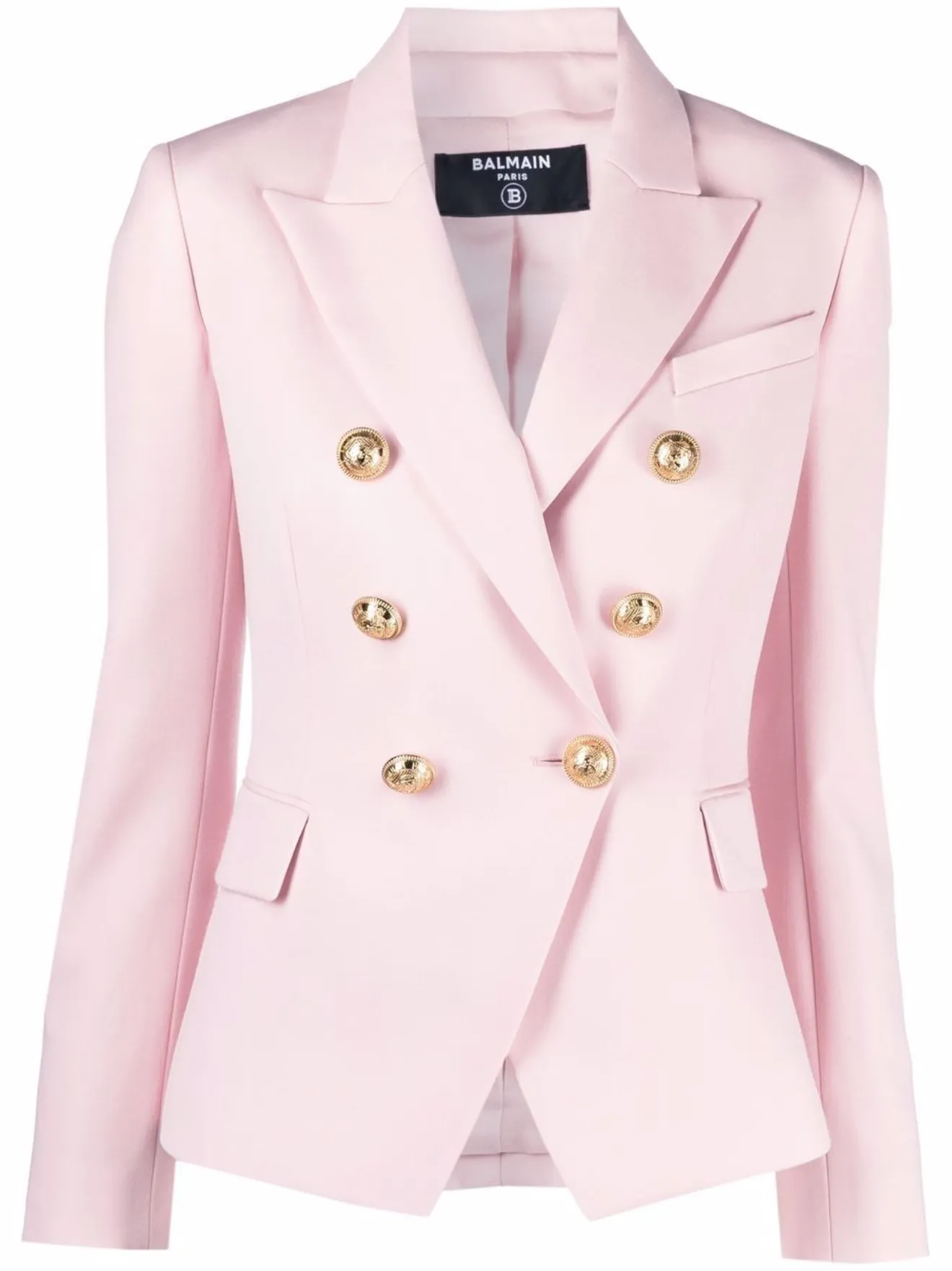 double breasted blazer pink