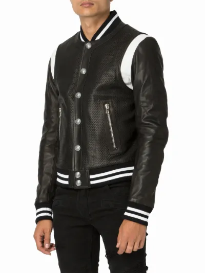 balmain varsity jacket
