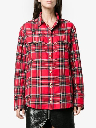 Balmain plaid shirt | Browns