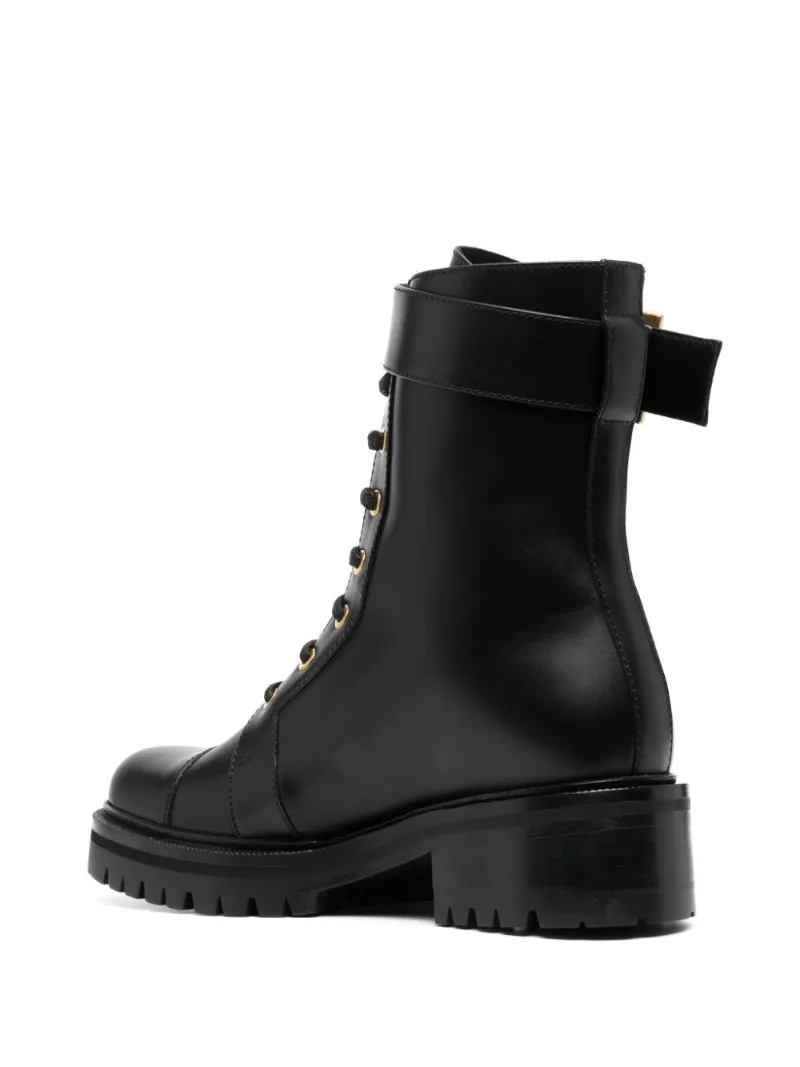 Balmain Ranger leather combat boots 