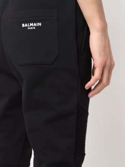 rear logo-print trousers | Balmain 