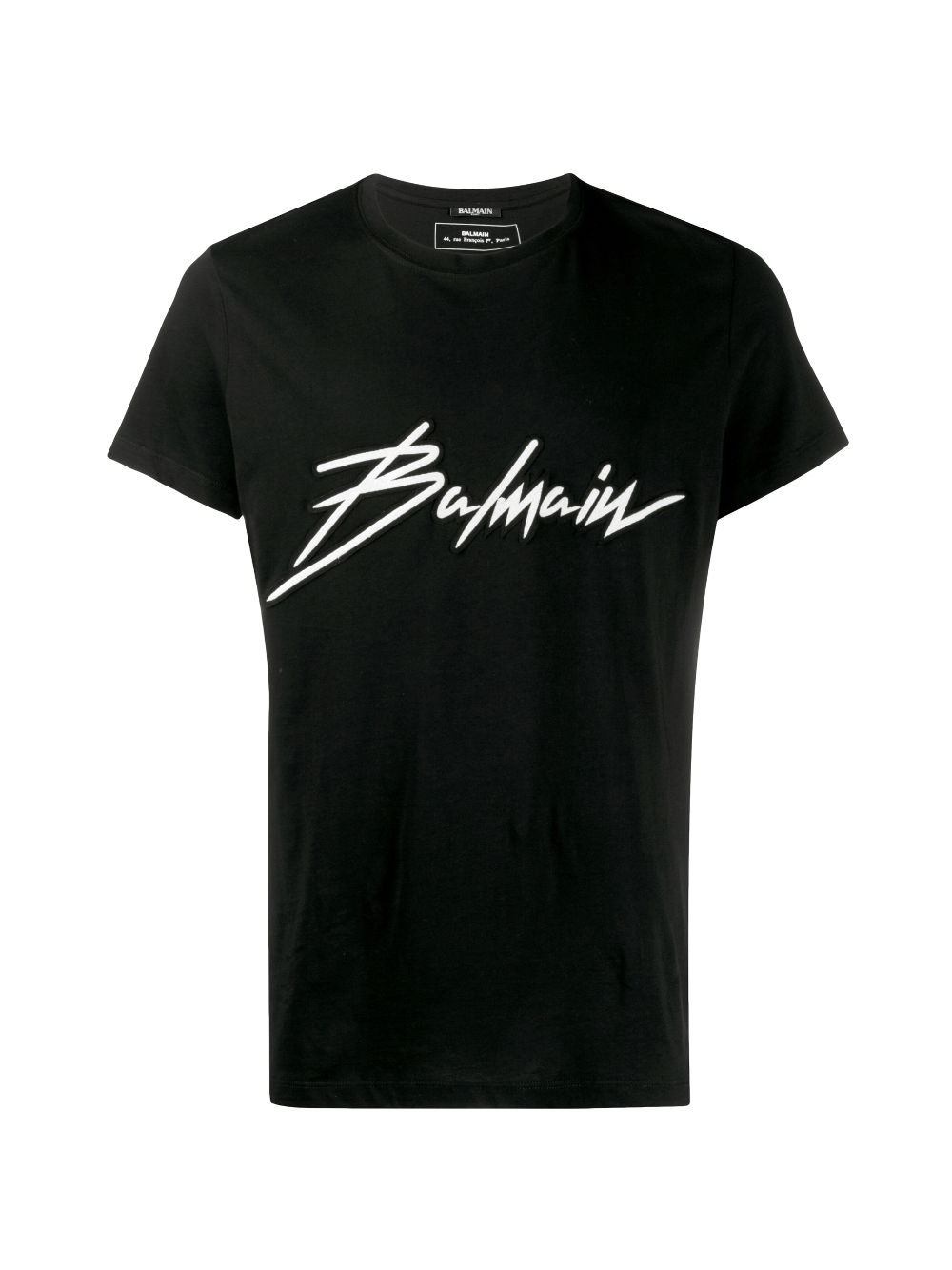 balmain signature logo t shirt