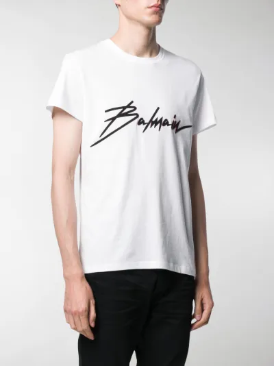 balmain t shirt signature