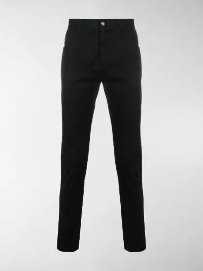 black slim fit chino