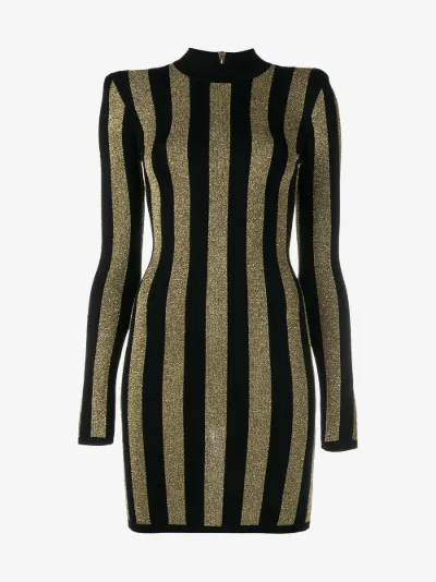 vertical striped bodycon dress
