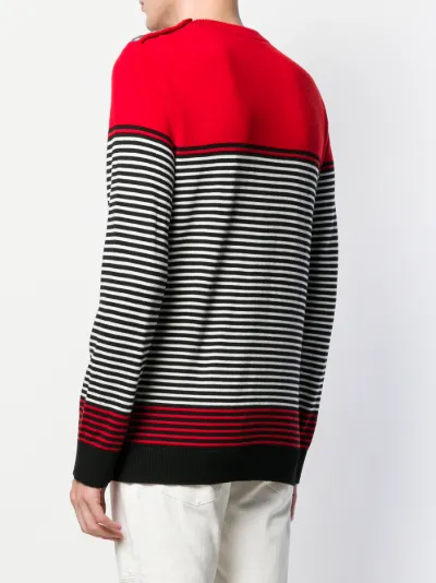 balmain crew neck sweater
