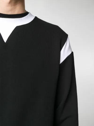 two tone sweatshirt