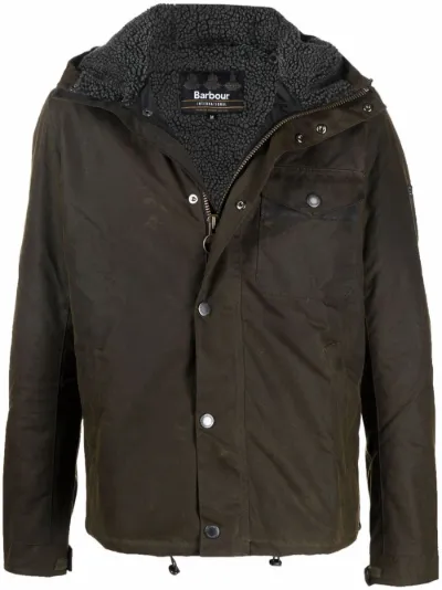 Barbour International green lightweight rain jacket Eraldo LU