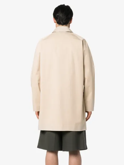 barbour single breasted coat