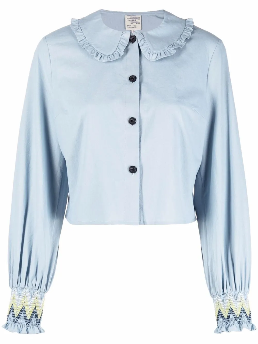 Peter Pan-collar cotton shirt | Baum 