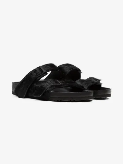 pony skin sandals
