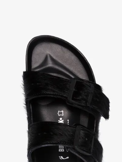 pony skin sandals