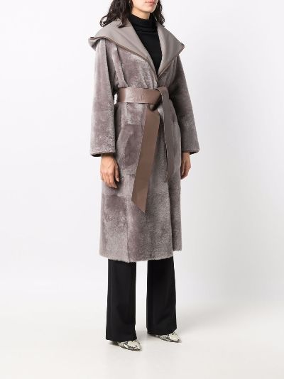 reversible leather fur coat