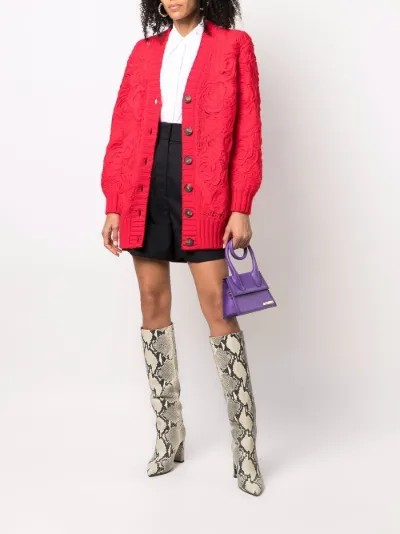 longline wool cardigan