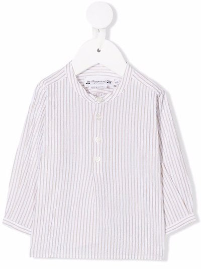 Bonpoint - striped long-sleeved shirt
