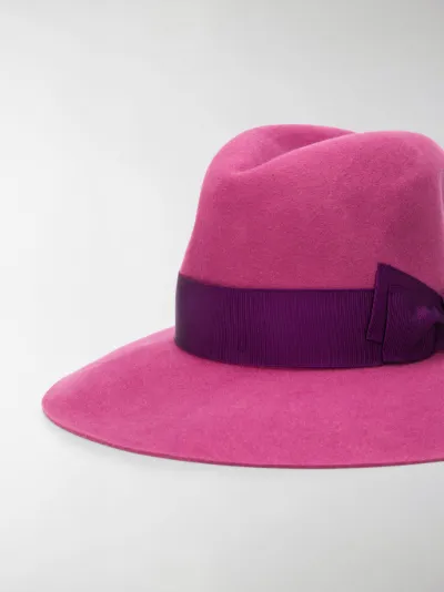 Borsalino Cappello classico a falda larga rosa | MODES