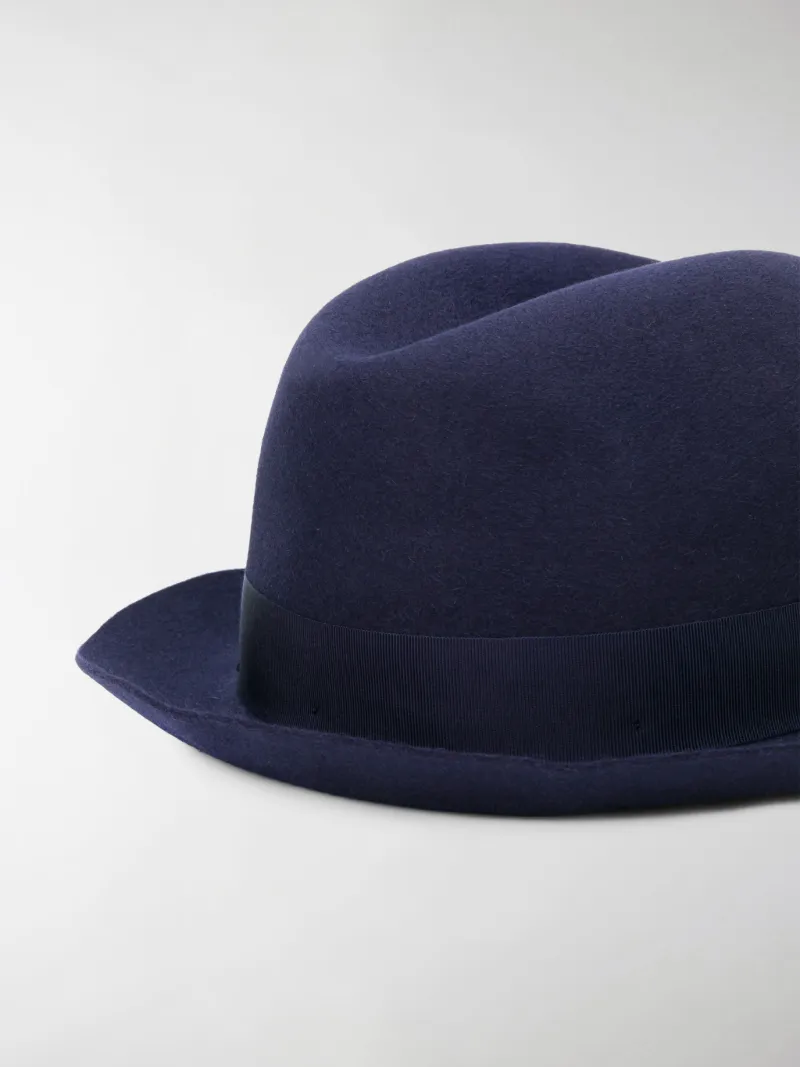 Borsalino Cappello Trilby blu | MODES