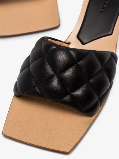 bottega quilted mules