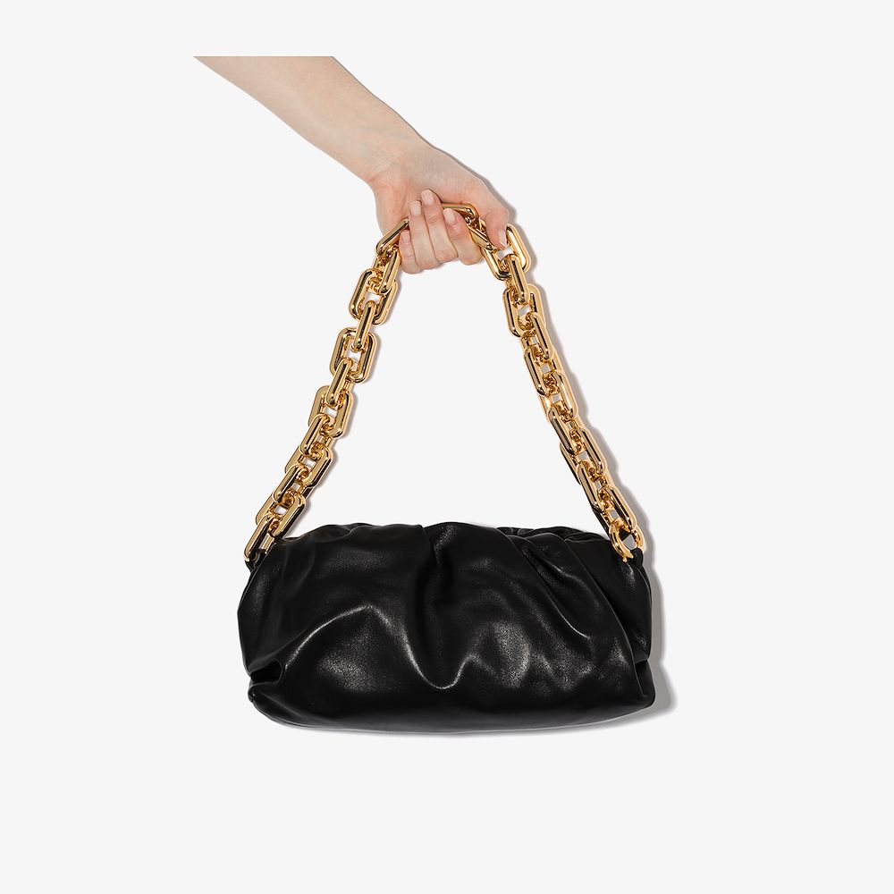 Bottega Veneta black the chain pouch leather shoulder bag | Browns