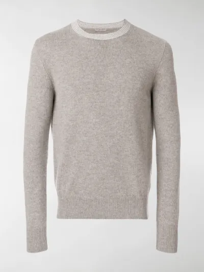 Bottega Veneta - contrast collar sweater
