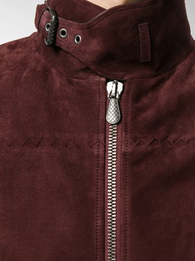 dark red suede jacket