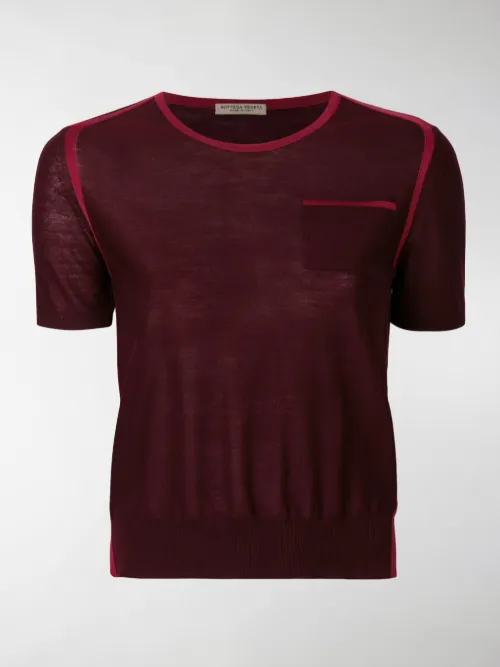 Bottega Veneta - dark barolo merino top