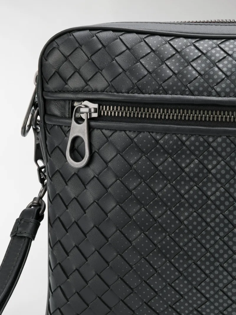 Bottega Veneta nero Intrecciato nappa document case black | MODES