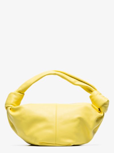 yellow clutch bag