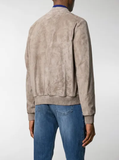 knowledge cotton apparel suede jacket