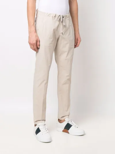 drawstring tapered-leg trousers 