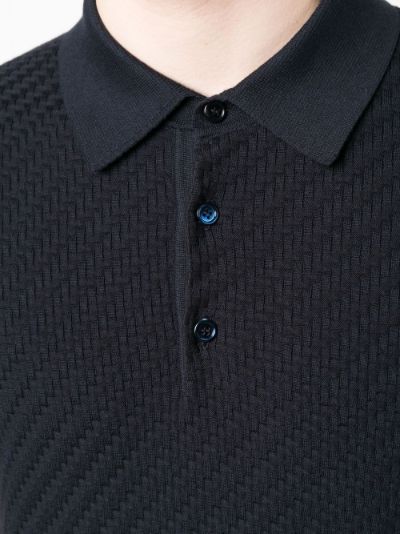 Waffle clearance polo shirt