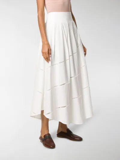 cotton maxi skirt white