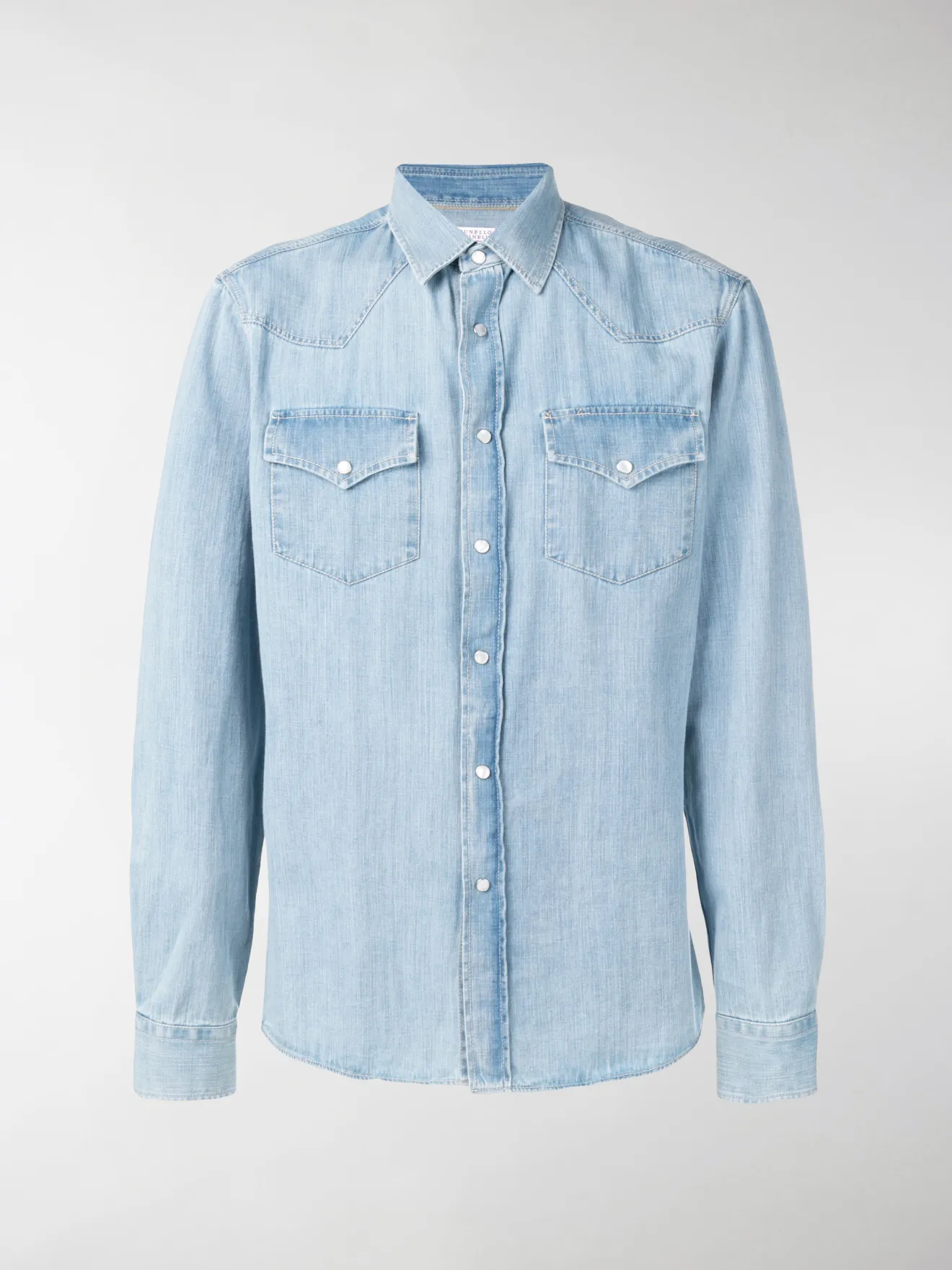 brunello cucinelli denim shirt