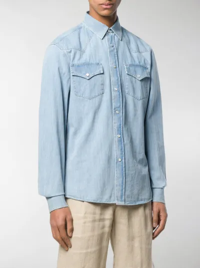 brunello cucinelli denim shirt