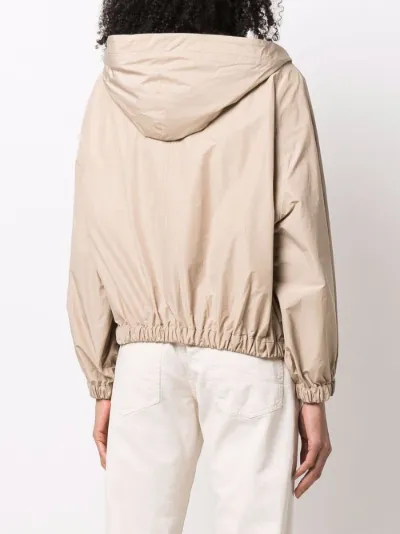 cropped drawstring windbreaker