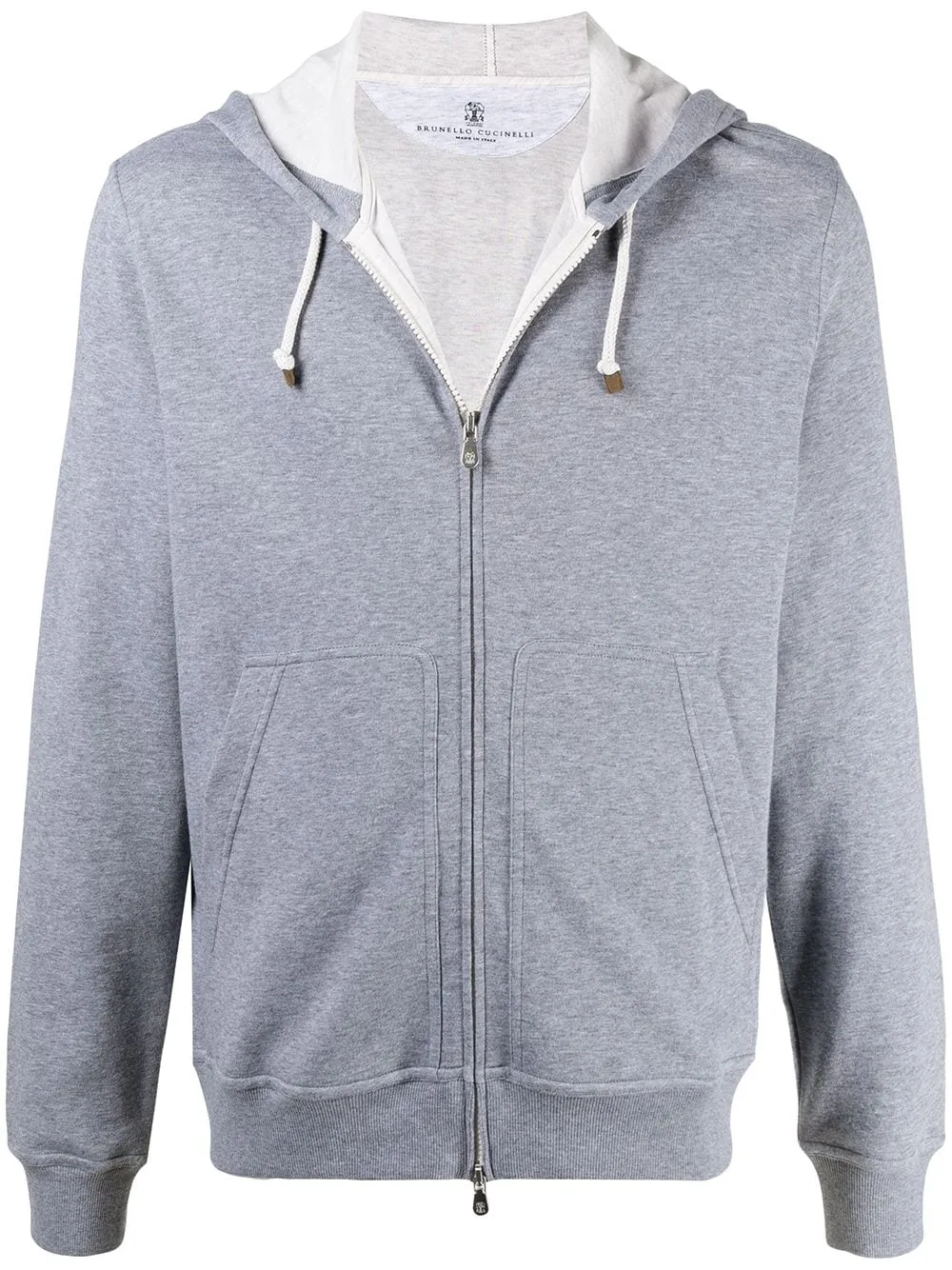 grey zip sweatshirt