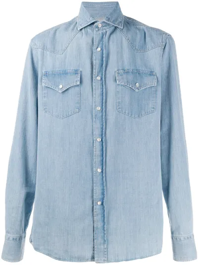 brunello cucinelli denim shirt