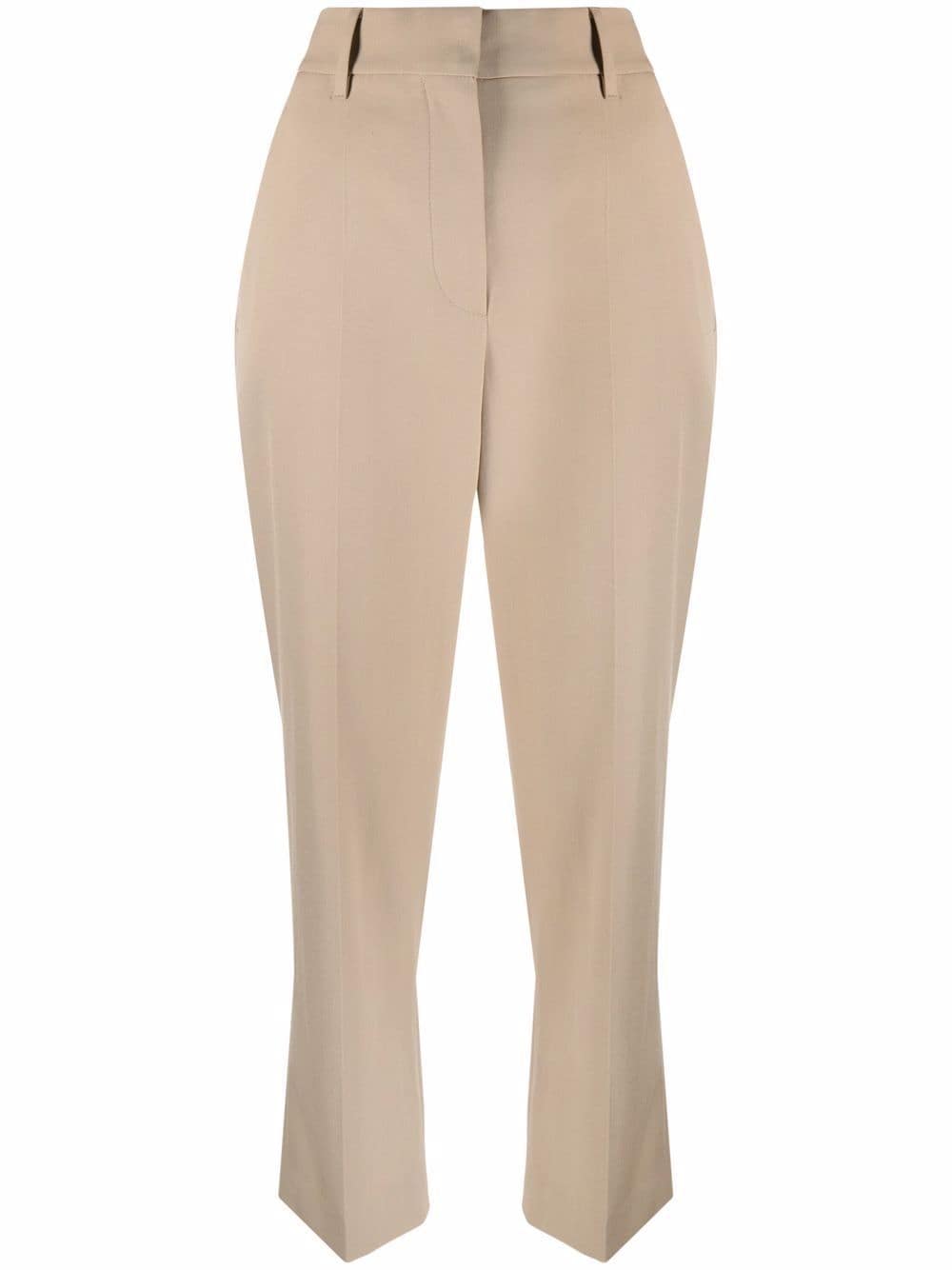 Beige - High Waisted Trousers