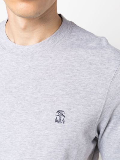 Brunello Cucinelli Cotton Logo T-Shirt