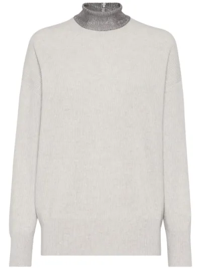 Brunello Cucinelli Monili chain cashmere jumper Eraldo KR